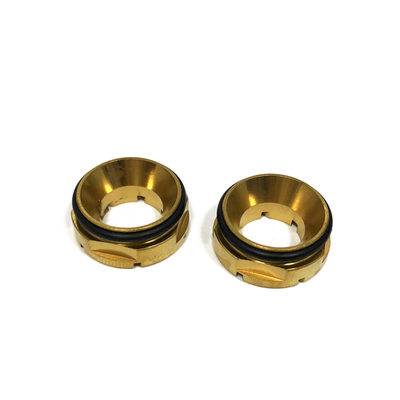 Golden Steel Pressure Foot Disk Insert with Slotted Used for PCB CNC Hitachi Machines OEM Available