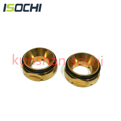 Golden Steel Pressure Foot Disk Insert with Slotted Used for PCB CNC Hitachi Machines OEM Available