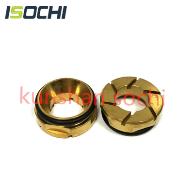Golden Steel Pressure Foot Disk Insert with Slotted Used for PCB CNC Hitachi Machines OEM Available