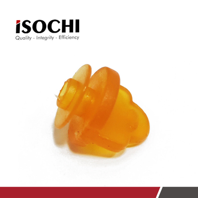 Plug Head Orange Latex Material For CNC Schmoll Machine Customized Available