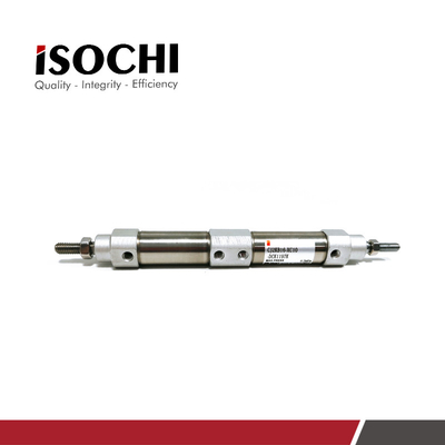 Micro Round Pneumatic Air Cylinder Double Acting Aluminum T1197 For Hitachi