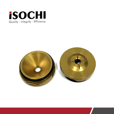 Small Hole Pressure Foot Disk Insert Golden Steel For CNC Hitachi Drilling Machine