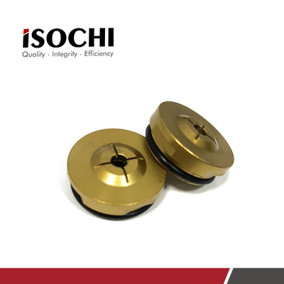 Small Hole Pressure Foot Disk Insert Golden Steel For CNC Hitachi Drilling Machine