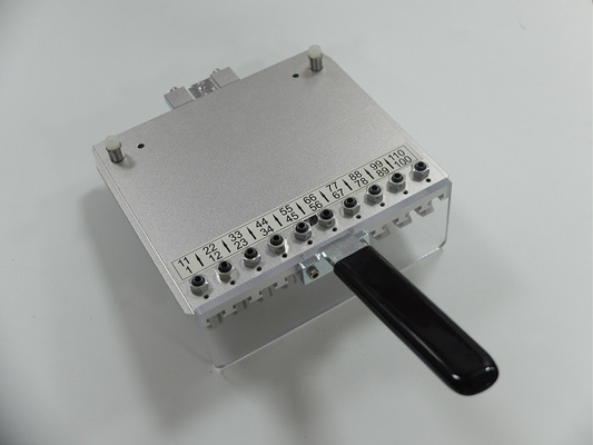 Sliver Aluminum Tool Cassette 100 Drill Bites Holder Customized PCB Machine Part