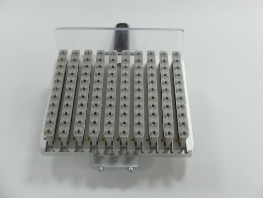 Sliver Aluminum Tool Cassette 100 Drill Bites Holder Customized PCB Machine Part