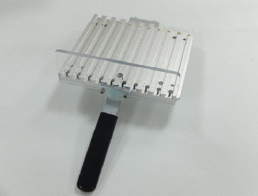 Sliver Aluminum Tool Cassette 100 Drill Bites Holder Customized PCB Machine Part